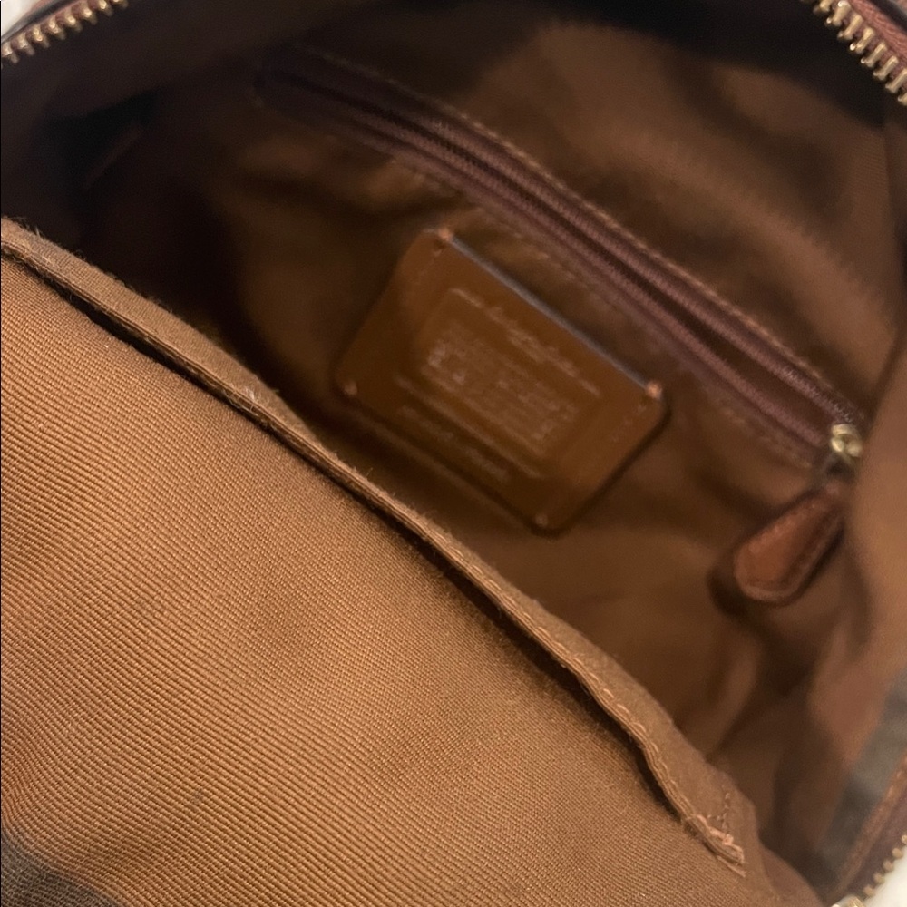 Coach Brown Leather Backpack Mini - image 5